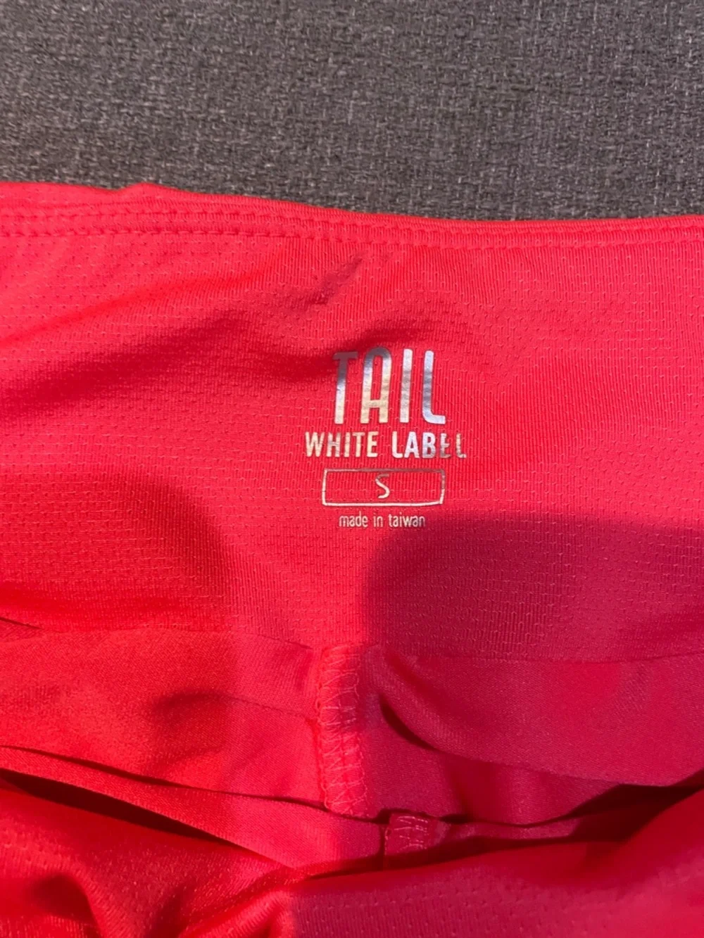 Tail White Label Neon Orange Side Micro Pleat Athletic Golf Skort